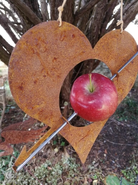 Edelrost Herz Futterstation Amor