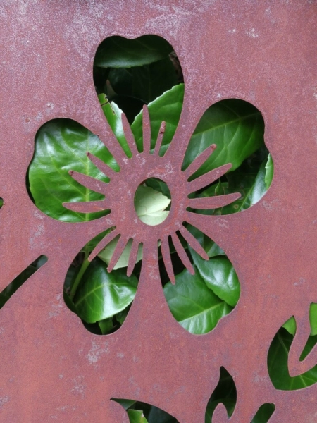 Edelrost Gartenschild Hanami