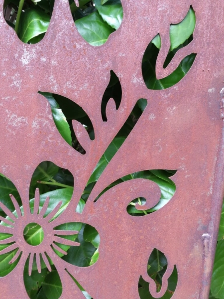 Edelrost Gartenschild Hanami