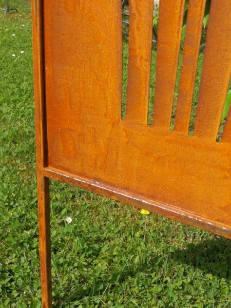 Edelrost Gartenschild Schilf