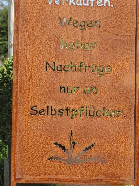 Edelrost Gartenschild Unkraut zu Verkaufen
