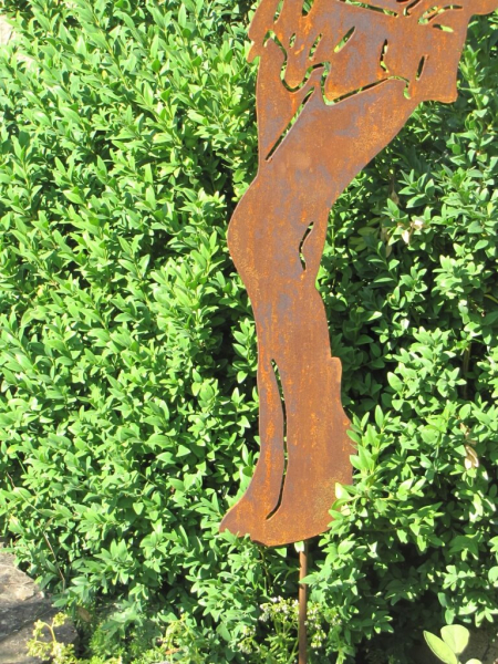 Gartenstecker Hexe