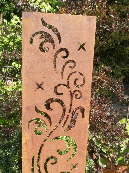 Edelrost Gartenstele Doppelranke Grace