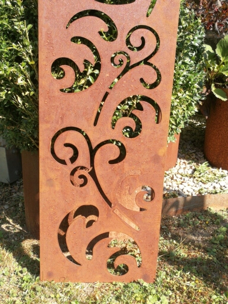 Edelrost Gartenstele Doppelranke Grace