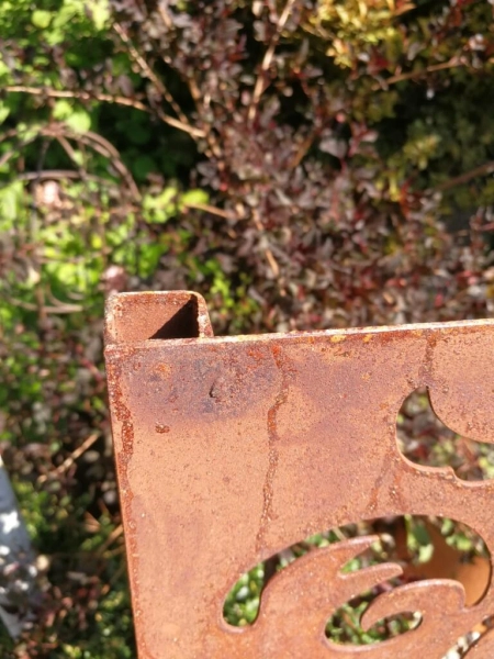 Edelrost Gartenstele Doppelranke Grace