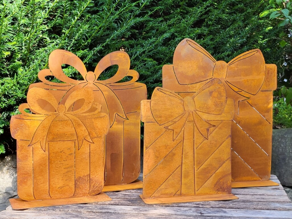 Edelrost Geschenk, Schleife geschlossen
