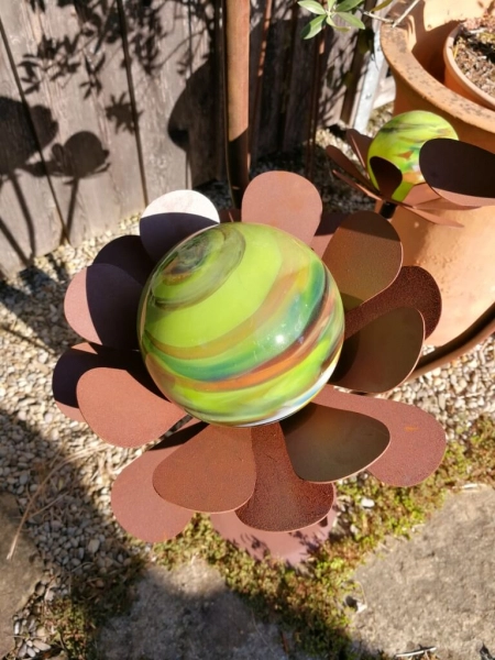 Edelrost Glasblume Blumenzauber, 165 cm