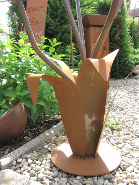 Edelrost Glasblume Blumenzauber, 120 cm