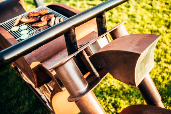 Edelrost Grill Motorrad