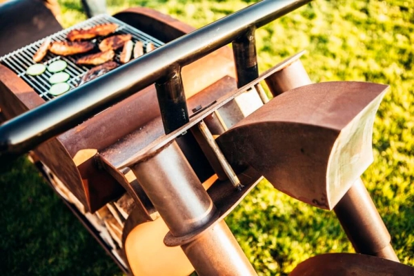 Edelrost Grill Motorrad