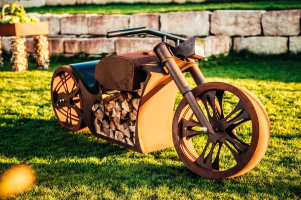 Edelrost Grill Motorrad