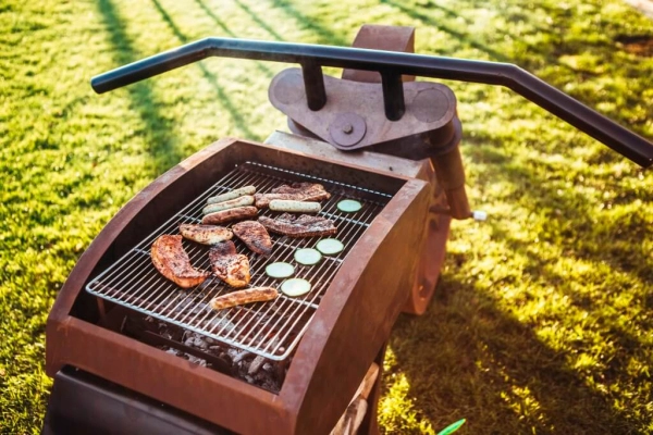Edelrost Grill Motorrad