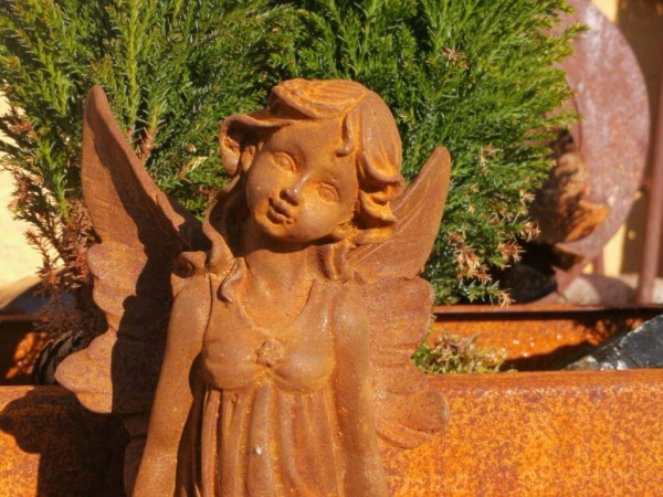 Gusseisen Blütenelfe Lina, Edelrostfinish