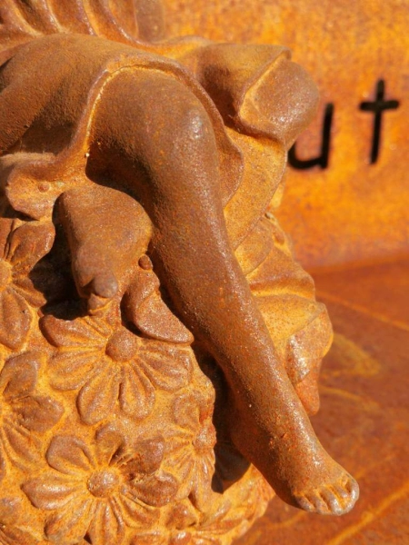 Gusseisen Blütenelfe Lina, Edelrostfinish