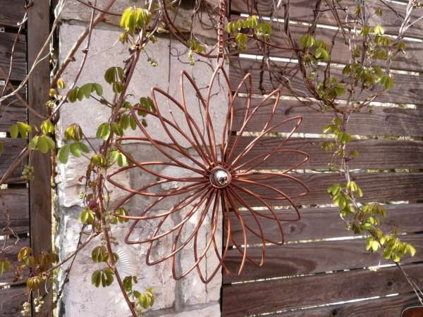 Edelrostoptik Hänger Blüte