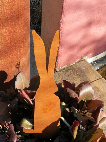 Edelrost Hase Langohr zum Stecken