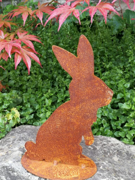 Edelrost küssender Hase, stehende Ohren