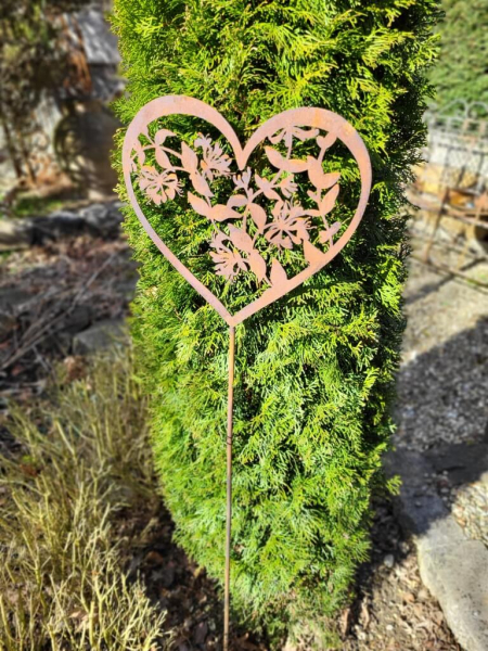 Gartenstecker Kaninchen Aus Edelrost – Wetterfeste Gartendeko, 45 Cm Hoch