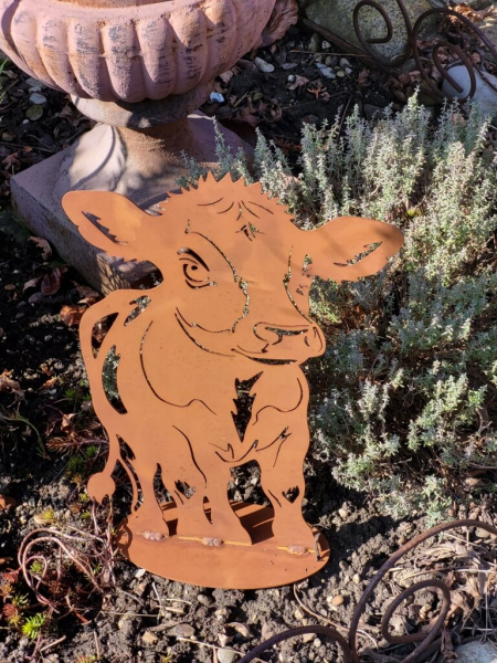 Edelrost Kalb Fiona, auf Platte