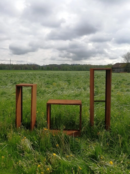 Kaminholzregal Edelrost Bausatz