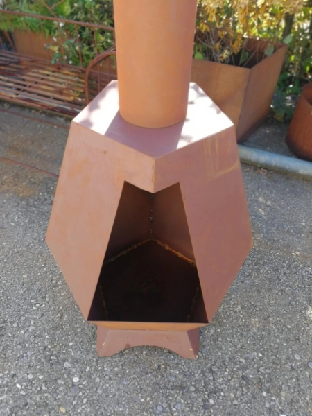 Edelrost Gartenkamin Tobi