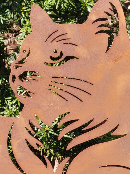 Edelrost Katze Nala, liegend