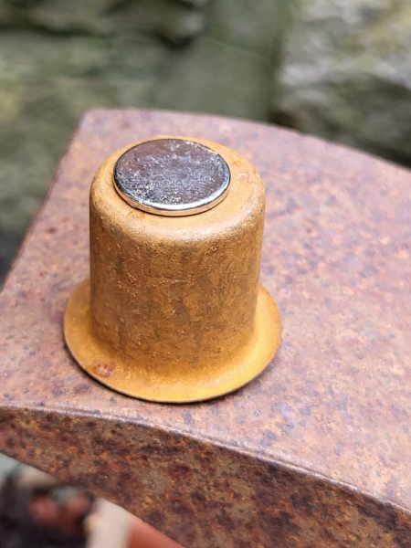 Edelrost Magnet-Kerzenhalter