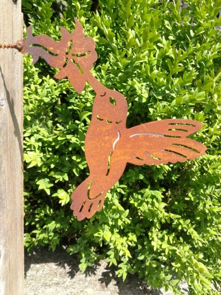 Edelrost Kolibri zum Schrauben