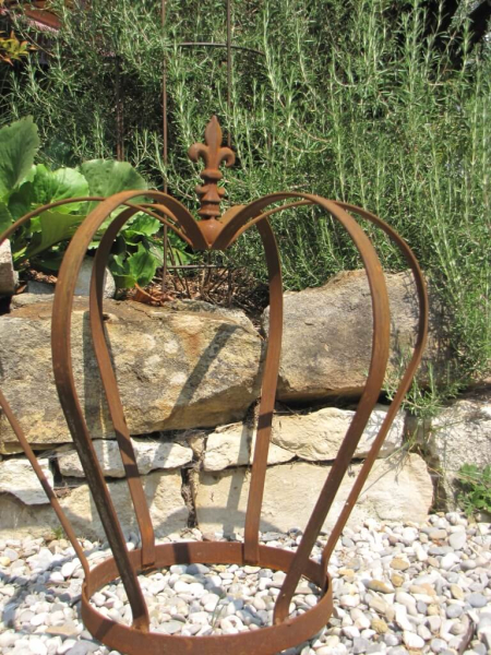 Dekokrone Mito aus Edelrost, 54 cm