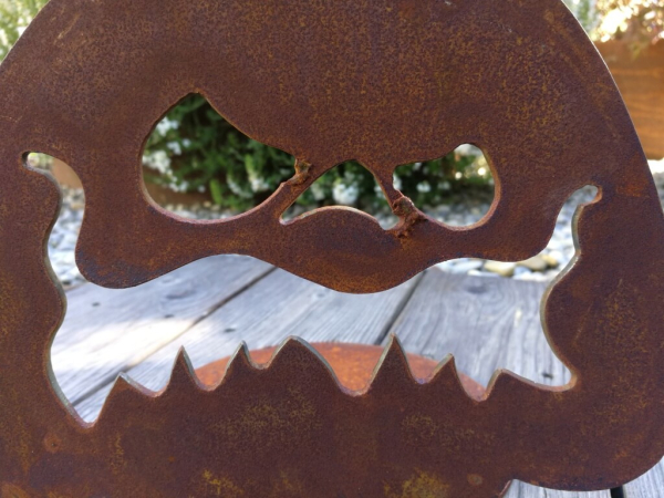 Edelrost Halloween Kürbis Creepy