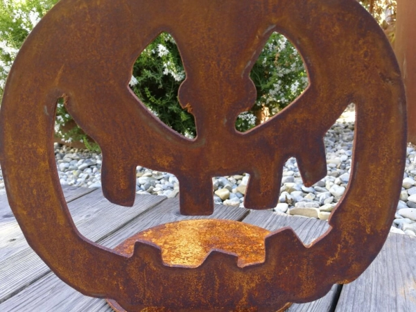 Edelrost Halloween Kürbis Ghost Rider