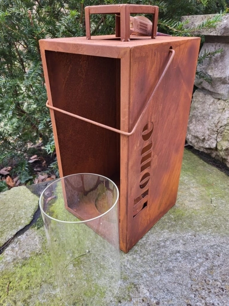 Edelrost Laterne Julius, 2er-Set