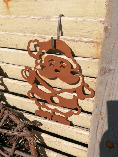Edelrost Christbaumschmuck Nikolaus, 3 Größen