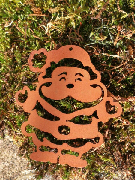 Edelrost Christbaumschmuck Nikolaus, 3 Größen