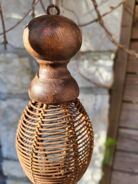 Edelrost-Holz Hänger Bodhi, oval