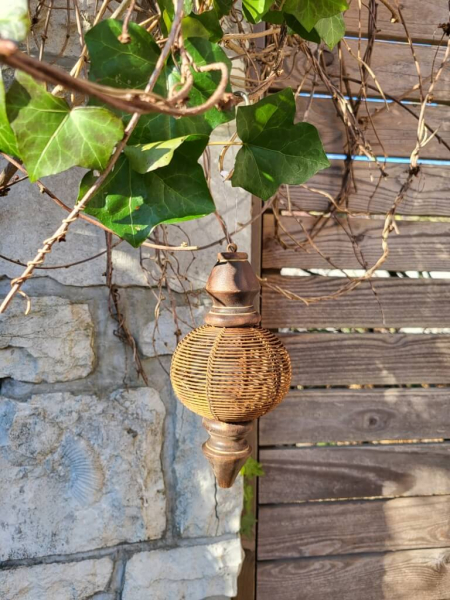 Edelrost-Holz Hänger Jadoo, rund