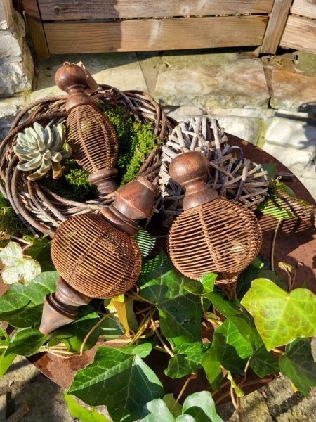 Edelrost-Holz Hänger Bodhi, oval