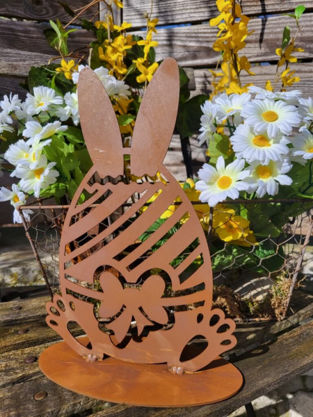 Edelrost Osterei Osterfreude zum Stellen