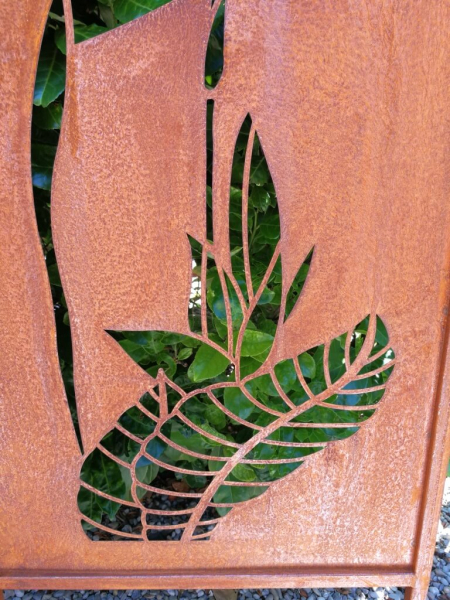 Edelrost Paravent Strelizie