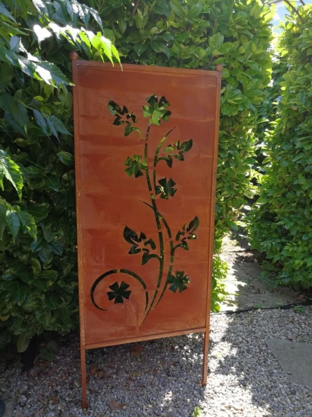 Edelrost Paravent Blume Cicek