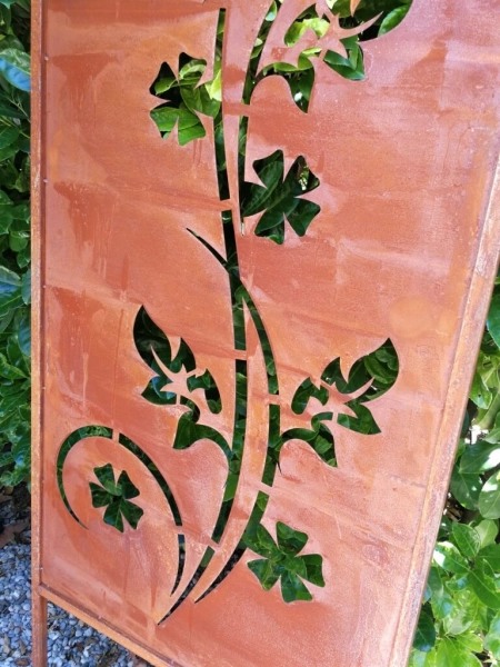 Edelrost Paravent Blume Cicek