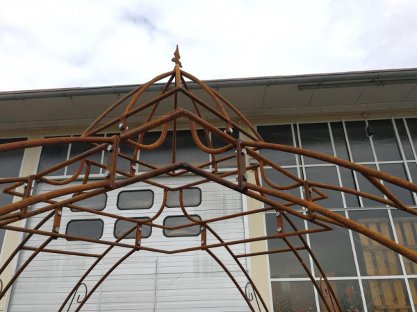 Edelrost Pavillion, Rundstahl, 250 cm