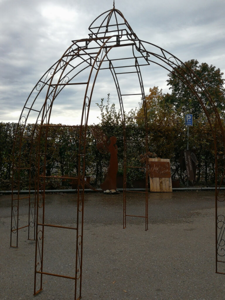 Edelrost Pavillion, Rundstahl, 250 cm