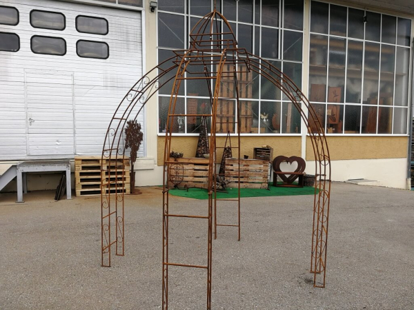 Edelrost Pavillion, Rundstahl, 250 cm