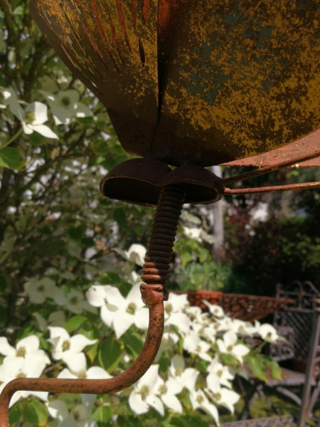 Edelrost Regenmesser Schmetterling, rost-gold