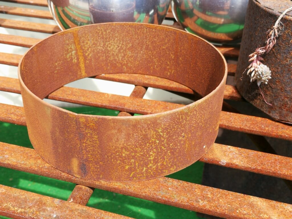 Edelrost Ring für Halbkugelschalen