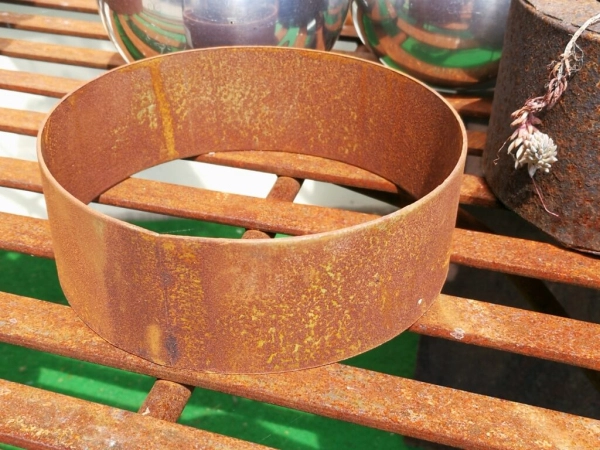 Edelrost Ring für Halbkugelschalen