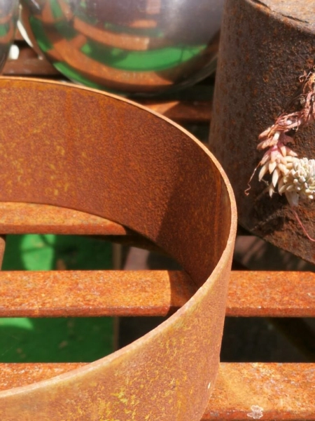 Edelrost Ring für Halbkugelschalen