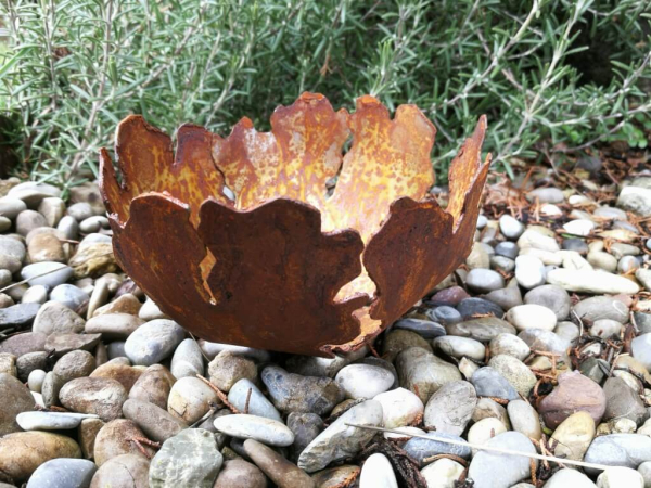 Edelrost Mini-Schale Riss