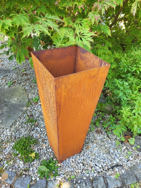 Edelrost Dekosäule, konisch